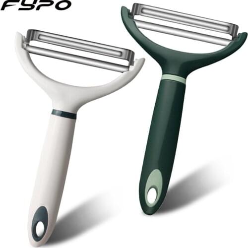 Wide Mouth Peeler Vegetables Fruit Stainless Steel Knife Cabbage Graters Salad Potato Slicer Kitchen Accessories Cooking Tools