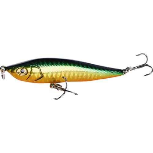 1PCS 8cm 15g 3D Eyes Sinking Pencil Fishing Lures Hard Baits Artificial Make Bass Pike Crankbait Wobblers Fishing bait