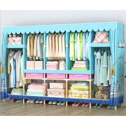 10 setes solid wood wardrobe easy assembled wardrobe length 210 cm