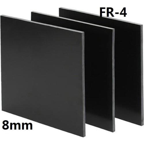 8mm thick black FR4 fiberglass sheet glass fibre plate GFRP GF board black epoxy plate FR-4 Insulation and anti-static sheet