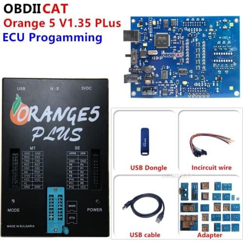 Newest OEM Orange5 plus Programming Device With Full Set Hardware + Enhanced Function Software Orange 5 plus v1.35 DHL Free