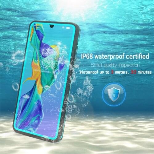 Waterproof Phone Cases for Huawei P20lite P30 P30pro Clear Back Cover Shockproof Silicone Phone Case For Mate20pro P30lite P40