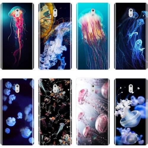 TPU Back Cover For Nokia 8 6 5 3 2 1 Silicone Soft Blue Jellyfish Ovean Animal Sea Aesthetic Phone Case For Nokia 7 Plus X6 Case