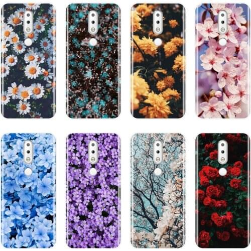 TPU Rose Flower Floral Back Cover For Nokia 7.1 6.1 5.1 3.1 2.1 Plus Soft Silicone Case For Nokia 2.1 3.1 5.1 6.1 7.1 Phone Case