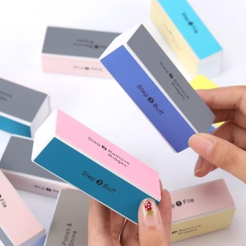 1pc Nail Art Sanding File Polish Buffer Block Shiner File 4 Sides Nail Art Polisher Acrylic Pedicure Manicure File Nail Art Tool