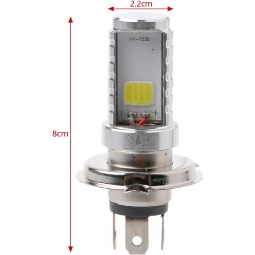 15W H4 Motorcycle Bulb LED Lamp Hi/Lo Beam Headlight Front Light For Honda Kawasaki