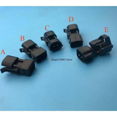 2-pin High Quality Injector PnP Adapters EV6/EV14 /OBD2 USCAR (female) to EV1 for car Jetronic (male)-Wireless connector
