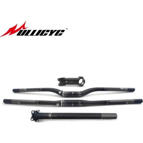 2017 Ullicyc MTB/Road bicycle 3K full carbon fibre handlebar Road carbon bike seatpost carbon stem MTB bikeset Freeship UL813