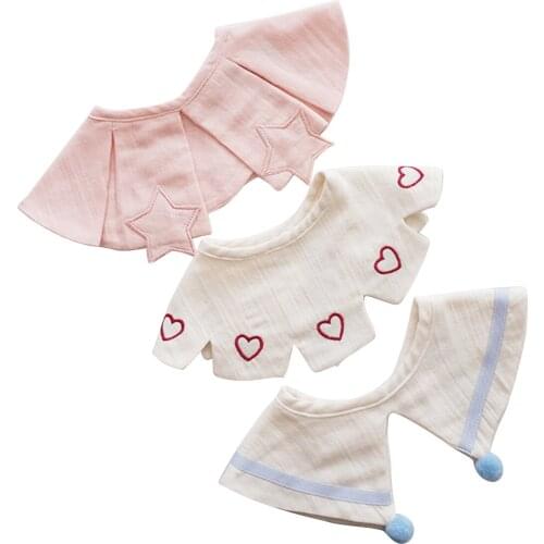 Fashion Baby Bib For Newborns Soft Cotton Bandana Bibs 360 Degree Burp Cloths For Feeding Kids Scarf Collar Baby Staff 3Pcs Set