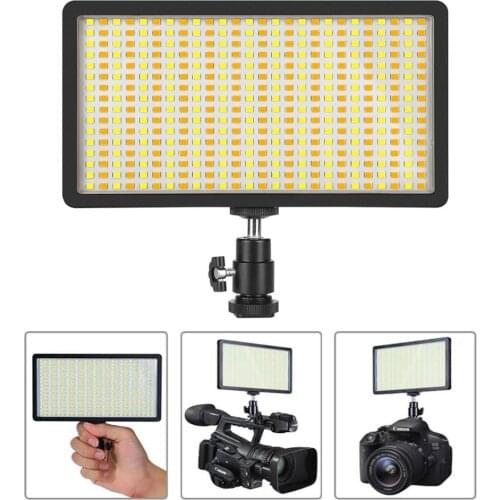 416 LEDs portable ultra thin Photography Lighting 3300-5600K Dimmable for DSLR Camcorder Studio Fill Light Flash lamp 360 degree