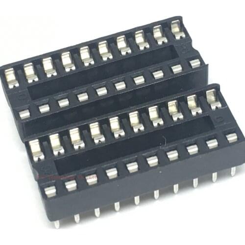 50pcs/lot IC chip holder 20PIN 20 pin DIP IC socket DIP20 socket In Stock