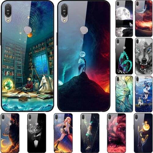 For Asus Zenfone Max Pro M1 ZB601KL ZB602KL case Tempered Glass Hard Back Cover For Asus Zenfone Max Pro M2 ZB631KL Phone Cases