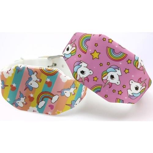 Flamingo Watch for Kid Student Watch Girls and Boys Watch LED Display Touch Screen Watch Cute Unicorn Child Watches