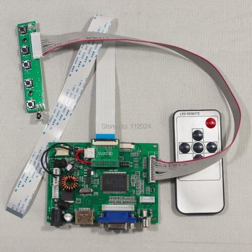 HD MI VGA 2AV lcd Controller board VS-TY2662-V1 for 7inch HSD070PWW1-B00 1280x800 IPS lcd panel+Remote controller