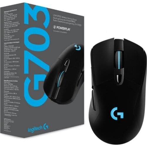 Logitech G703 LIGHTSPEED Gaming Mouse with POWERPLAY Wireless Charging Compatibility