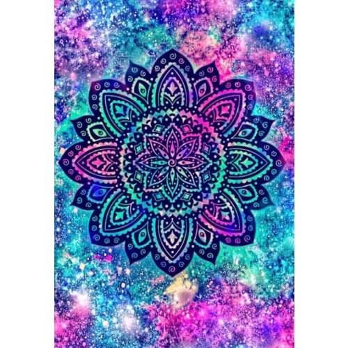 JMINE Div 5D Mandala Abstract Flower Full Diamond Painting cross stitch kits art High Quality Floral 3D paint by diamonds