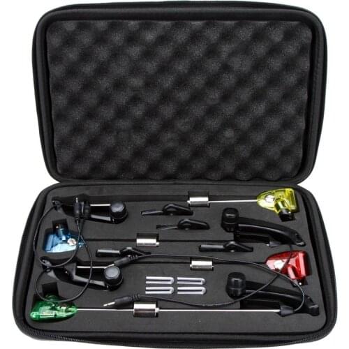 4 Pcs LED Fishing Swinger 4 Colors 25.5cm lluminated Stainless Steel Swinger Set Fishing Tackle Boxes Carp Fishing Accessories