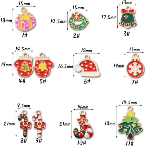 New 110 pcs Christmas tree Charm Pendants DIY Jewelry Making Wholesale