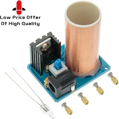 New BD243 Mini Tesla Coil Kit Magic Props DIY Parts Empty Lights Technology Diy Electronics BD243C