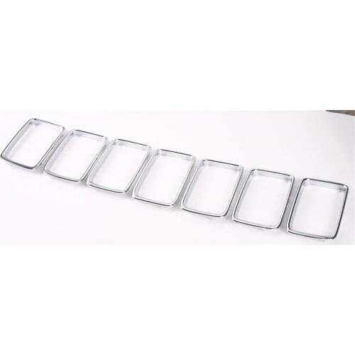 Front Grilles Decorative Cover Trim Sticker for Jeep Grand Cherokee 2014-2016 Stylish Car Accessories Interior Decoration