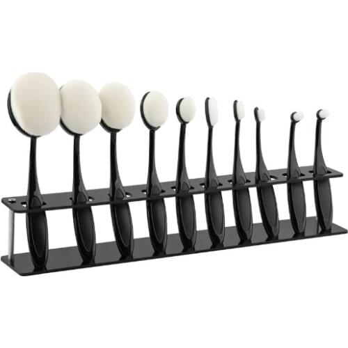 10 Holes Stand For Make Up Brush Holder Make Up Drying Rack Organizer Cosmetic Foundation Brushes Dryer Stand Tool