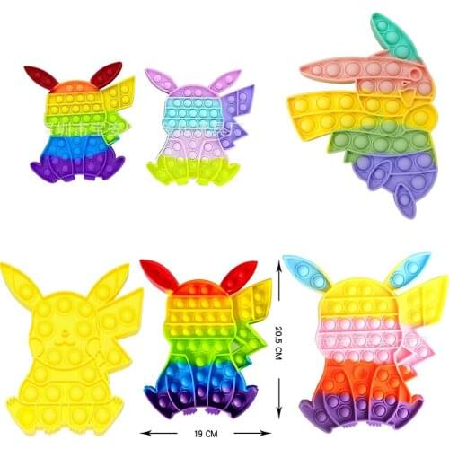 Pokemon color Pikachu Spotify Premium Fidget Toys Pops Bubbles Its Anti Stress Relief Toy Child Adult Desk Sensory Adhd Autism