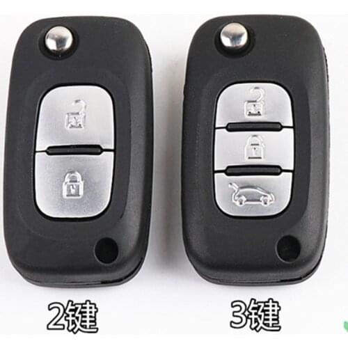 DAKATU NE73 Blade 2/3 Button Flip Folding Remote Car Key Shell Case FOB For Renault Clio Kangoo Megane Modus Remote key shell