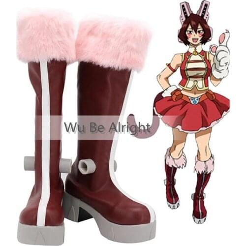 Anime My Hero Academia Pussy Cat Mandalay Cosplay Shoes Boots Womens Halloween Carnival Party Costume Accessory