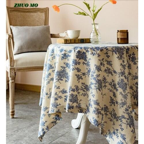 ZHUO MO Cotton Tablecloths