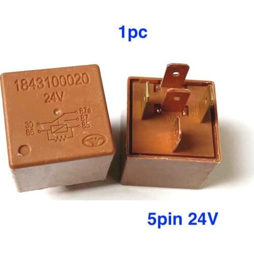 1PC new 1843100020 24V 5pin car relay 1843100020