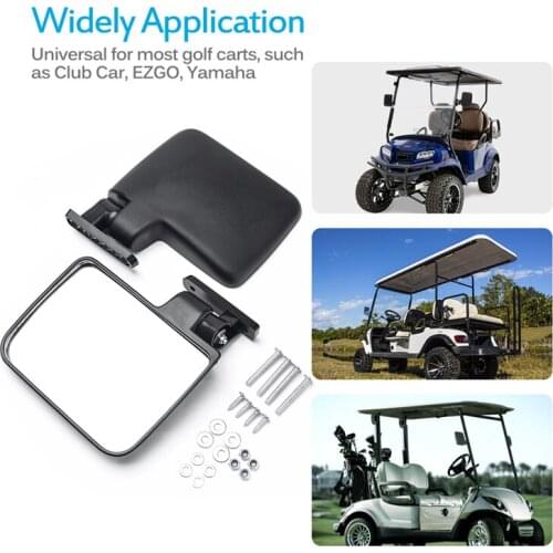 2 PCS /Pair Car Accessories Golf Car Rearview Mirror Sporty Side Mount Rear View Mirror For Club Car EZGO Yamaha Star Zone Carts