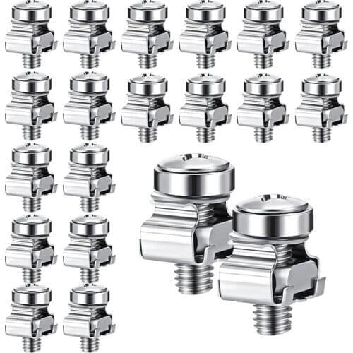 50 Sets M6 Rack Screws Set 20Mm Screws And Cage Nuts Rack Mount Screws And Square Insert Nuts Server