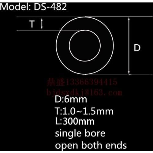 99.5%Al2O3 High Thermal Corundum Tube OD6.0*ID4.0mm/Round Single-Bore Alumina Tube/Insulating Ceramics For Thermocouple Sensors
