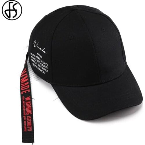 FS Summer Black Yellow Children Girls Boys Hat Adjustable Long Strap Snapback Hip Hop Baseball Caps Streetwear Trucker Cap