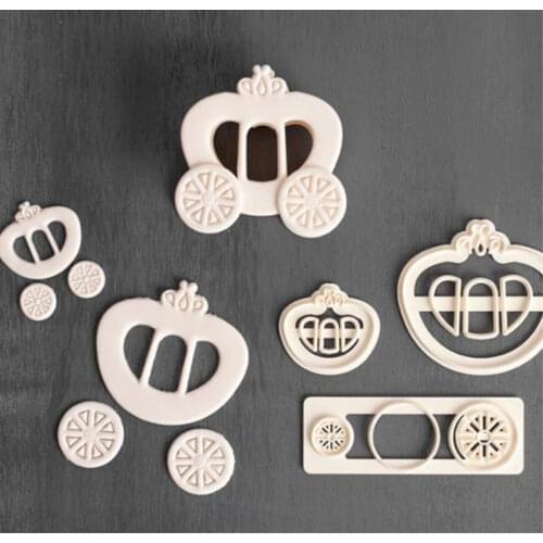 Cake Decorating Tools 3Pcs Princess And Carriage Cookie Cutter Mold Pumpkin Shape Biscuit Mold Baking Cutter Fondant Party Mould