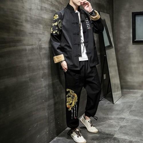 Chinese Tang suit, Han suit, Chinese Style Mens suit, recluse, ancient Zen suit, ancient fashio