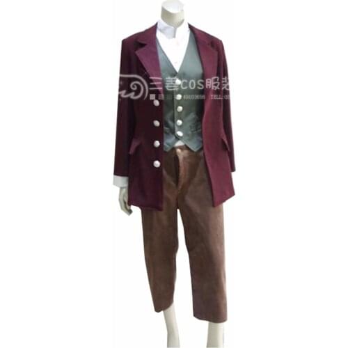 2020 The Bilbo Baggins Outfit Suit Cosplay Costume Full Set film Custom-made