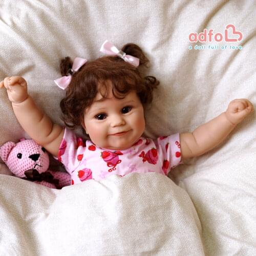 20 Inches Maddie Sweet Girl Bebe Reborn Baby LoL Newborn Toddler Vinyl Alive Lifelike Doll Surprise Toys Gift For Children Girl