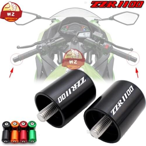 Para Kawasaki ZZ-R1100 ZZR 1100 1990-1992 del manillar Bar termina tapa deslizante accesorios de la motocicleta CNC