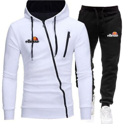 2021 Men Autumn Winter Tracksuit Male Hoodie And Pants Two Piece Set Casual Sportswear Running Suit Fitness Pullover Sweatshirt