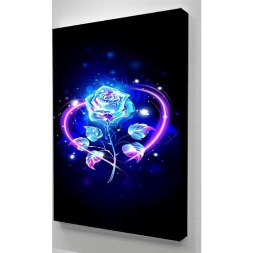 Wall Art Pictures HD Glowing Flowers Beautiful Dream Prints Poster Home Decor Canvas Paintings Modular No Frame For Living Room