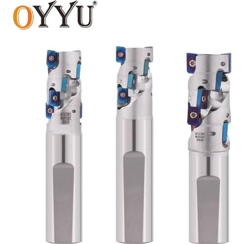 OYYU BAP300R BAP400R CNC Spiral Corn Milling Cutter Holder Rough Milling End Face Right Angle Square Shoulder APMT1135 APMT1604