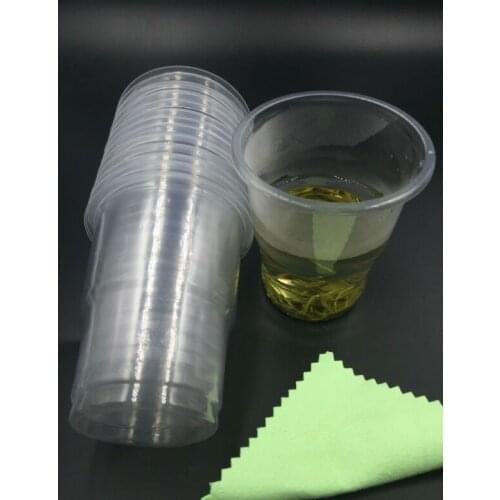 Clear Plastic 8oz Disposable Cups 230ml Drinking Glass Vending Style Cup 200cc