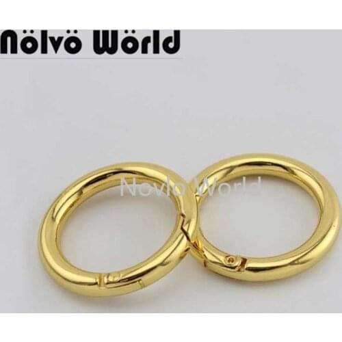 10-50 piece 3 size 19mm,25mm,32mm,Spring gate O ring Openable Keyring Belt Strap Buckle Clasp Clip Trigger Leathercraft