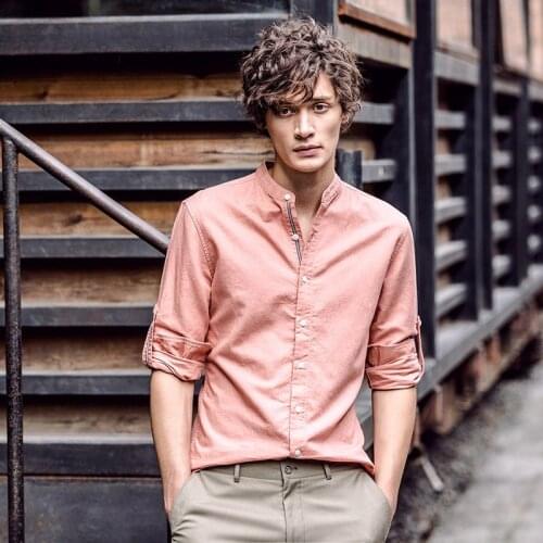 Мужские хлопковые рубашки QIEKE China At AliExpress