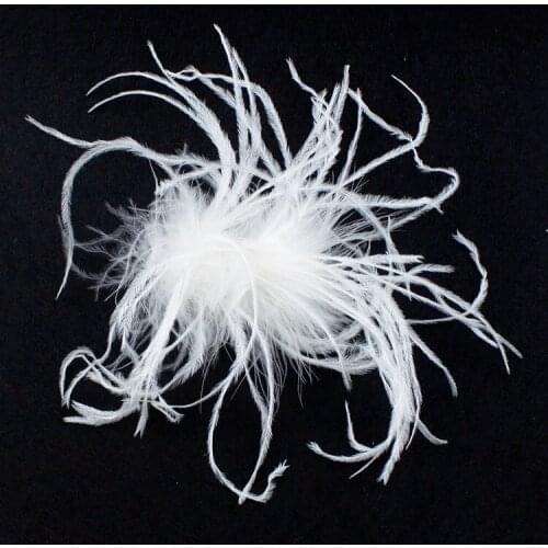 Handmade beautiful Ostrich Feather Pin Jewelry Accessories Corsage Designer DIY Brooch For Women Mens Best Gift Bulk