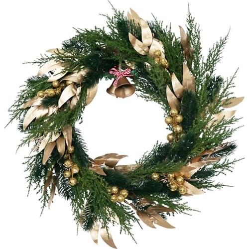 Christmas Wreath Pine Wreath For Front Door Wall Window Wedding Party Office Garden Farmhouse Home Decoration