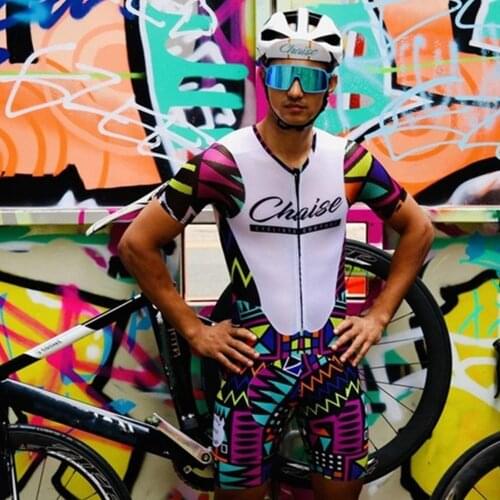 Chaise Triathlon Short Sleeve Skinsuit Ciclismo Body Set Aero Splash Clothes MTB Speed Suit Jumpsuit Cycling Men’s Bicycle Sport
