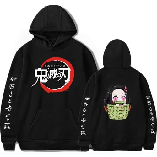 Anime Demon Slayer Hoodies Hip Hop Sweaetshirts men/women Boys/girls Children Pullovers Streetwear Demon Slayer Hoodies Clothes