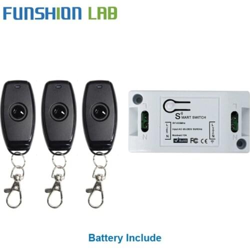 433Mhz Universal Wireless RF Remote Control Switch AC 110V 220V Lamp Light LED Bulb Wireless Switches Corridor Room transmitter